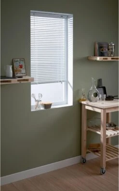 Store Vénitien Aluminium, Blanc Los Angeles, L.80 X H.130 Cm