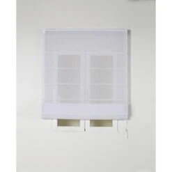 Store Bateau Flamen Polyester, Blanc H.190 X L.50 Cm