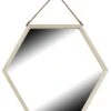 Miroir Hexagonal Carelie, Beige, L.48 X H.40 Cm
