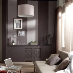 Papier Peint Intissé Lisse Et Mat Brun Taupe N°3 INSPIRE