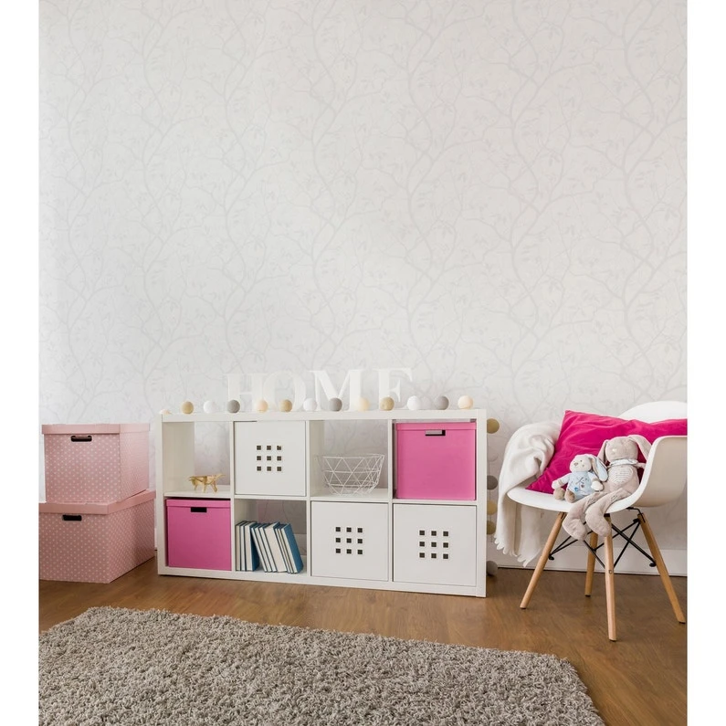 Papier Peint Intissé Alva Gris 1 Papier Peint Intissé Alva Gris