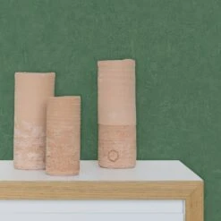 Papier Peint Vinyle Sur Intissé Béton Mat Vert Laguna