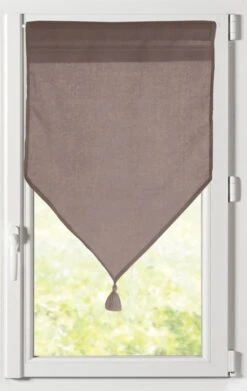 Vitrage, Monna Chocolat L.60 X H.120 Cm