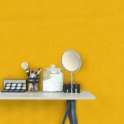 Papier Peint Vinyle Lisse Et Mat Jaune