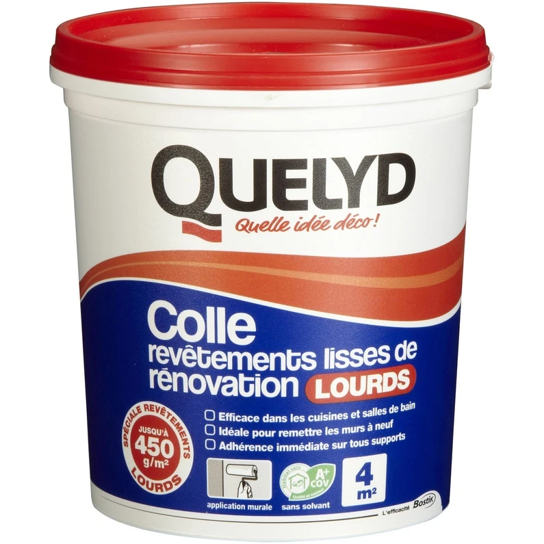 Colle Revêtement Mural Lourd Revêtement Lourd QUELYD, 1 Kg 1 Colle Revêtement Mural Lourd Revêtement Lourd QUELYD, 1 Kg