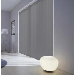 Kit Rail + Lamelles Verticales Orientables Gris-gris N°3 INSPIRE, 150 X 260 Cm