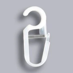 Crochet Tringle à Rideau Chic 35 Mm Plastique Blanc INSPIRE