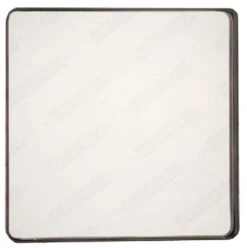 Miroir Aconit Carré, Noir, L.49 X H.49 Cm