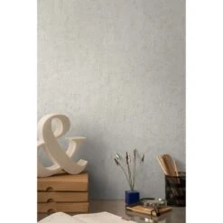 Papier Peint Vinyle Sur Intissé Patine écru