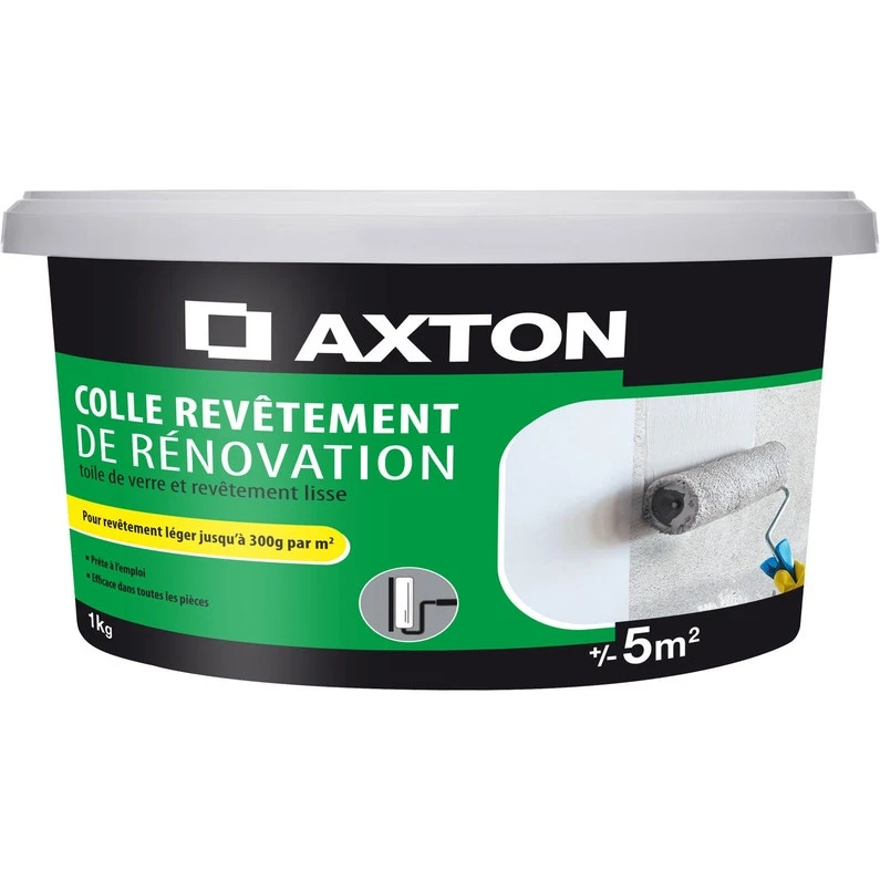 Colle Revêtement De Rénovation Sur Intissé AXTON, 1 Kg 1 Colle Revêtement De Rénovation Sur Intissé AXTON, 1 Kg