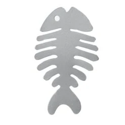 Embrasse Aimantée Aimant Poisson Argent, Argent