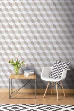 Papier Peint Vinyle Sur Intissé Rio Cubic Bois