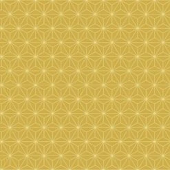 Papier Peint Intissé étoile Paillette Moutarde