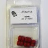 Lot De 10 Magnets Classic Rond, Rouge L.6.7 X H.11 Cm