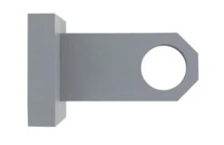 Lot De 2 Supports Sans Re-perçage Mur Percé, D28 Mm Gris Granit Satiné IB+