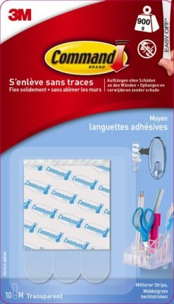Languette De Fixation COMMAND, Transparent