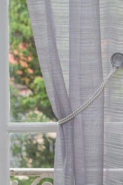 Cordon Viscose Pour Voilage Dia. 6mm, Blanc