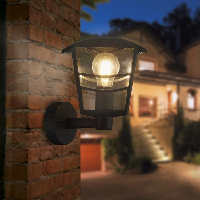 Applique Montante Extérieure E27 Max 60W Noir Palama INSPIRE 1 Applique Montante Extérieure E27 Max 60W Noir Palama INSPIRE