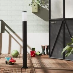 Potelet Extérieur E27 Max 40W Noir INSPIRE
