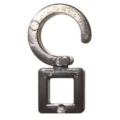 Agrafes Tringle à Rideau Chic 35 Mm Plastique Chocolat INSPIRE