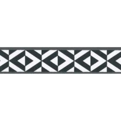 Galon, Vinyle Expansé Adhésive Bk Géo, L.3.5 Cm X L.10 M, Noir