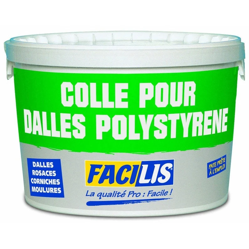 Colle Dalle, Rosace, Moulure De Plafond Prête à L’emploi, 4 Kg 1 Colle Dalle, Rosace, Moulure De Plafond Prête à L’emploi, 4 Kg