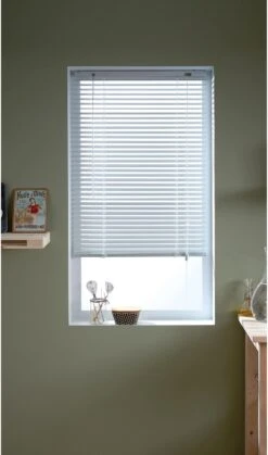 Store Vénitien Aluminium, Blanc Los Angeles, L.50 X H.175 Cm