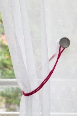 Cordon Viscose Pour Voilage Dia. 6mm, Fuschia