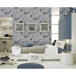 Papier Peint Papier Navy Bleu