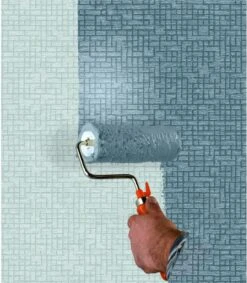 Fibre De Verre 320 G/m² Sablée Motif Labyrinthe 10.5mx100cm