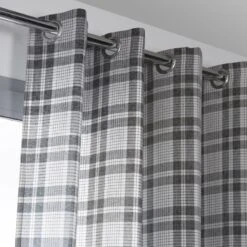 Rideau Obscurcissant, Wazabi Noir Gris L.140 X H.260 Cm