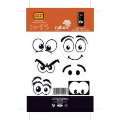 Sticker Mini Yeux 10.6 Cm X 16.8 Cm