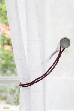 Cordon Viscose Pour Voilage Dia. 6mm, Prune