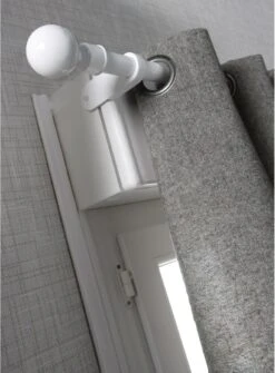 Lot De 2 Supports Sans Perçage Pour Caisson Volet, D25 Mm Blanc Satiné IB+