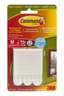 Lot De 8 Languettes De Fixation Dual Lock M, Blanc