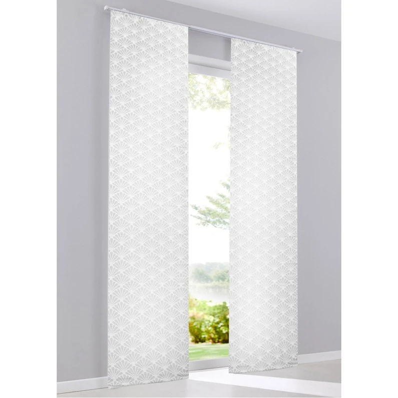 Panneau Japonais Acanta, Gris Clair, H.300 X L.60 Cm 1 Panneau Japonais Acanta, Gris Clair, H.300 X L.60 Cm