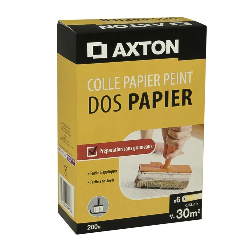 Colle Papier Peint AXTON, 0.2 Kg 1 Colle Papier Peint AXTON, 0.2 Kg