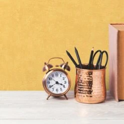 Papier Peint Vinyle Béton Mat Jaune Ginger