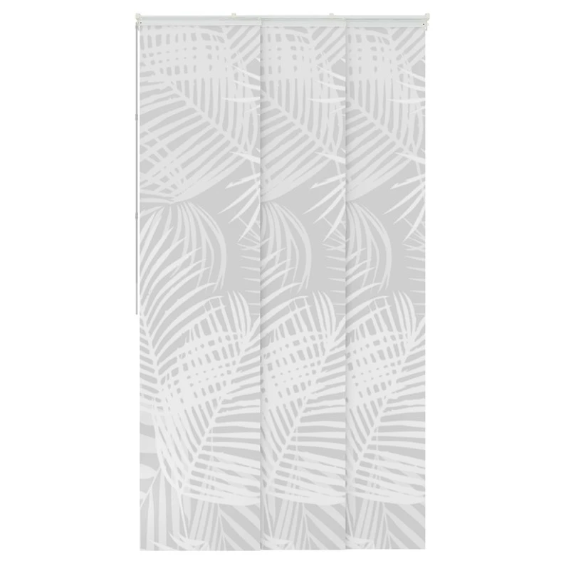 Panneau Japonais Tropic, Gris, H.250 X L.50 Cm 1 Panneau Japonais Tropic, Gris, H.250 X L.50 Cm