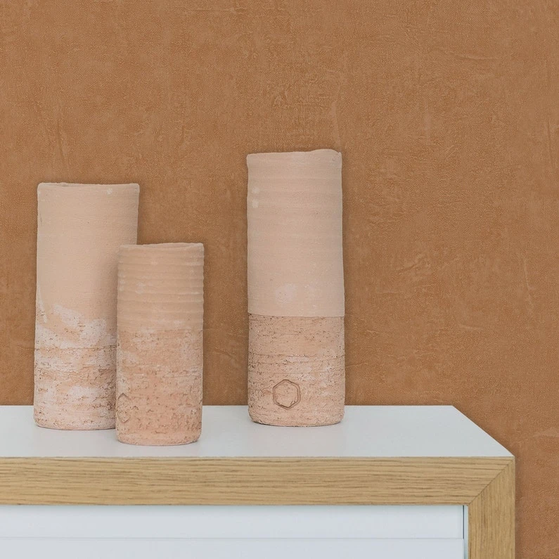 Papier Peint Vinyle Sur Intissé Béton Mat Orange 1 Papier Peint Vinyle Sur Intissé Béton Mat Orange