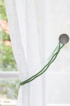 Cordon Viscose Pour Voilage Dia. 6mm, Vert
