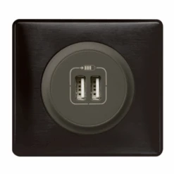 Legrand Céliane – Prise Double Chargeur USB – Ensemble Carbone Complet