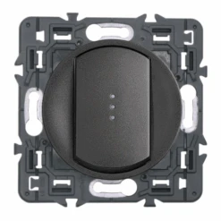 Legrand Céliane – Va Et Vient Simple à Témoin 10A – Ensemble Graphite à Griffes – à Composer