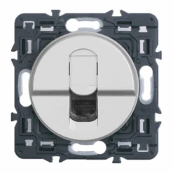 Legrand Céliane – Prise RJ45 Data/Tel – Catégorie 6 – UTP – Ensemble Titane à Griffes