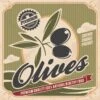Affiche Olives L.14 X H.14 Cm