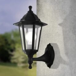 Applique Extérieure E27 Max 60W Noir Duanera EGLO