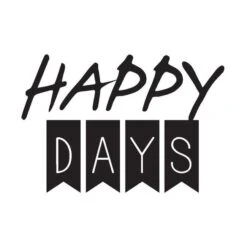 Affiche Happy Days L.14 X H.14 Cm
