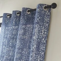 Rideau Obscurcissant, History Bleu L.140 X H.250 Cm