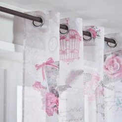 Voilage Tamisant, Dolly, Multicouleur, L.135 X H.260 Cm