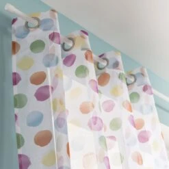 Voilage Tamisant, Lolipop, Multicouleur, L.140 X H.260 Cm INSPIRE